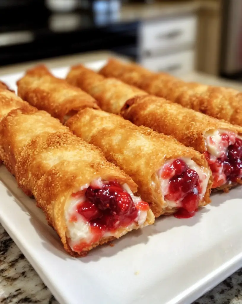 Irresistibly Delicious Cherry Cheesecake Egg Rolls: A Sweet Treat Recipe