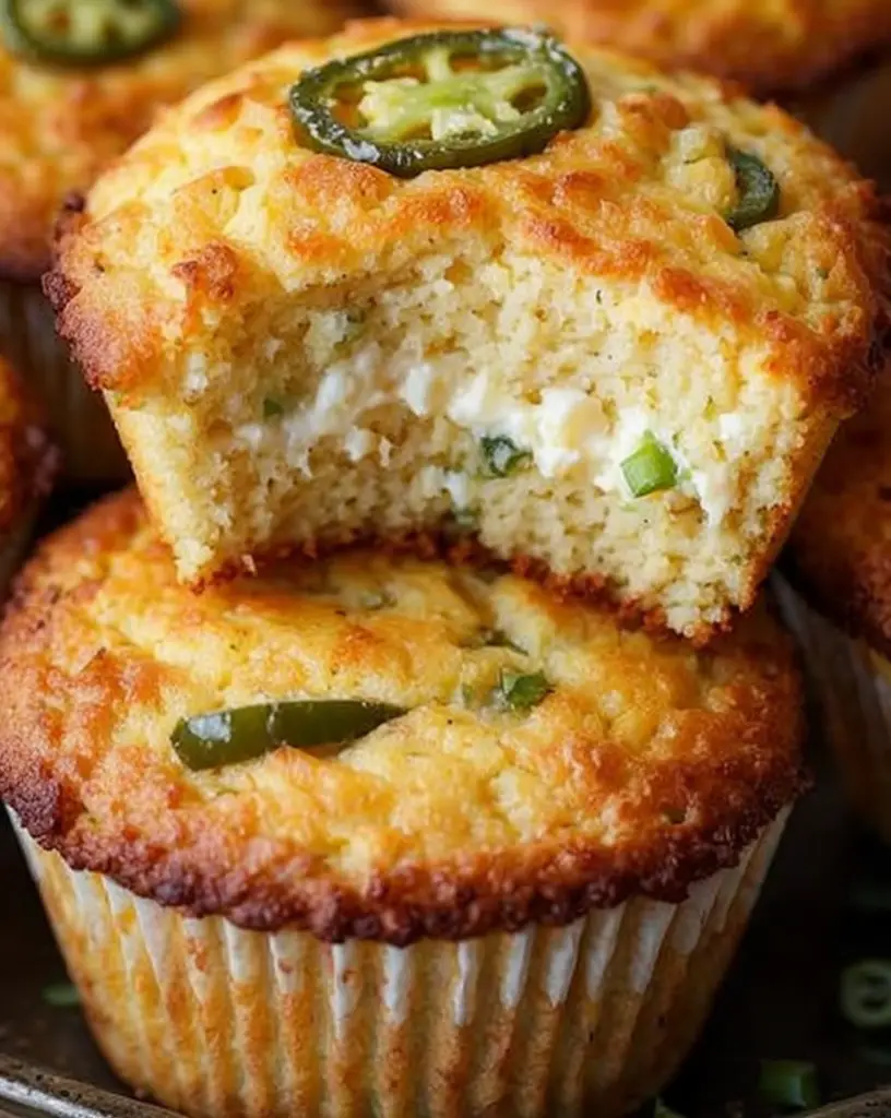 Irresistible Jalapeño Cornbread Muffins Recipe with Cream Cheese Filling