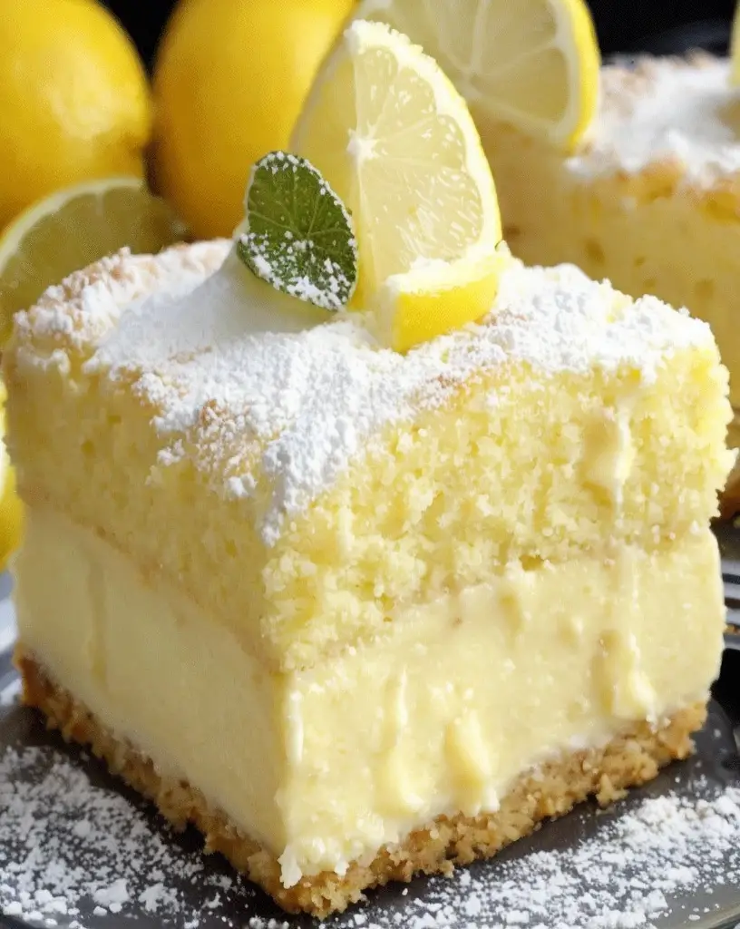 Delicious Lemon Custard Cake Recipe for Homemade Cake Lovers