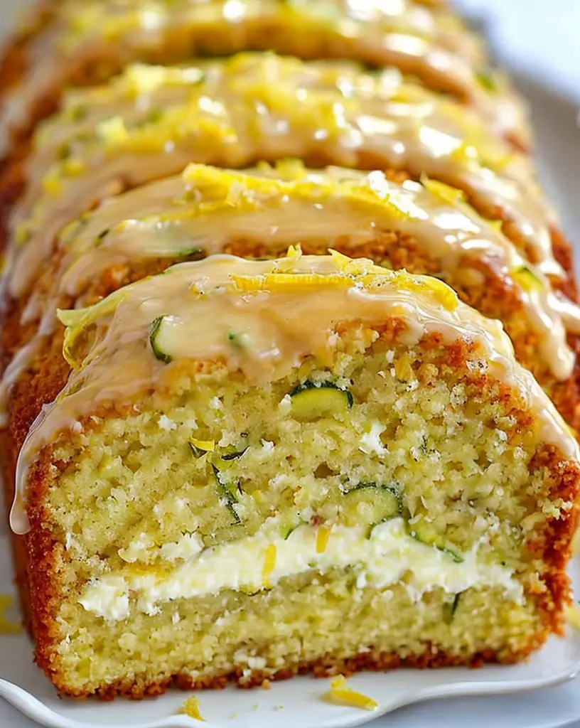 Ultimate Lemon Zucchini Cake with Cream Cheese Filling – Family Favorite