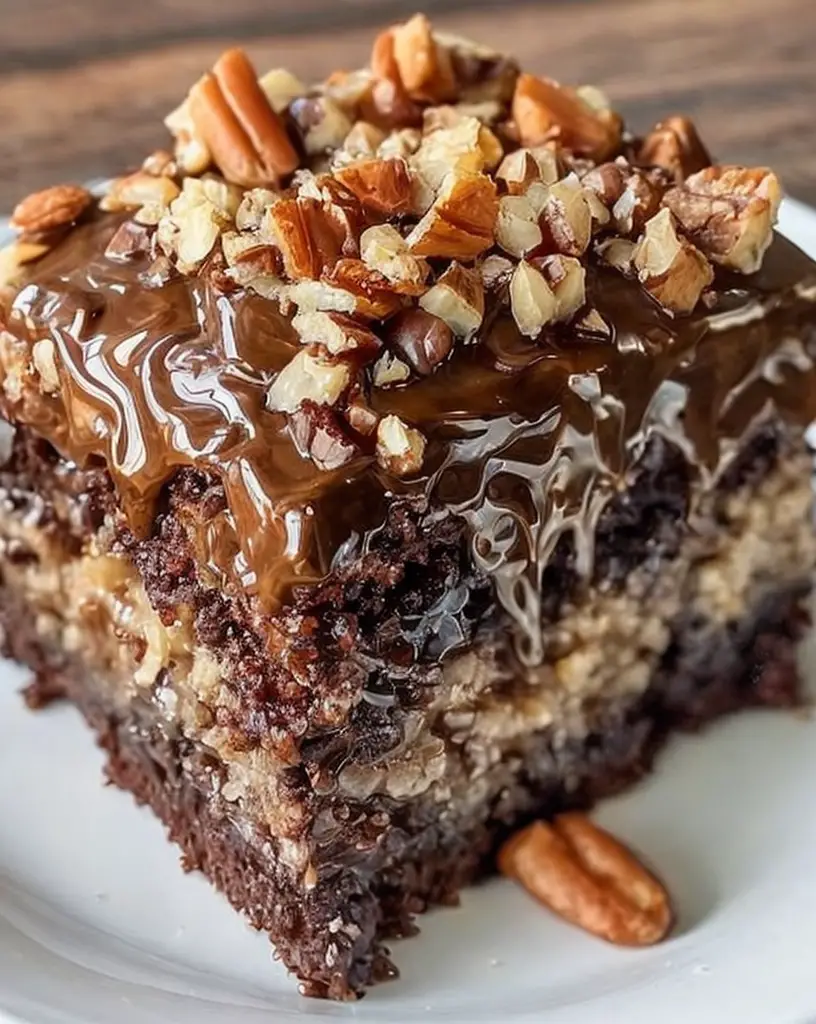 Indulge in a Decadent German Chocolate Poke Cake Recipe