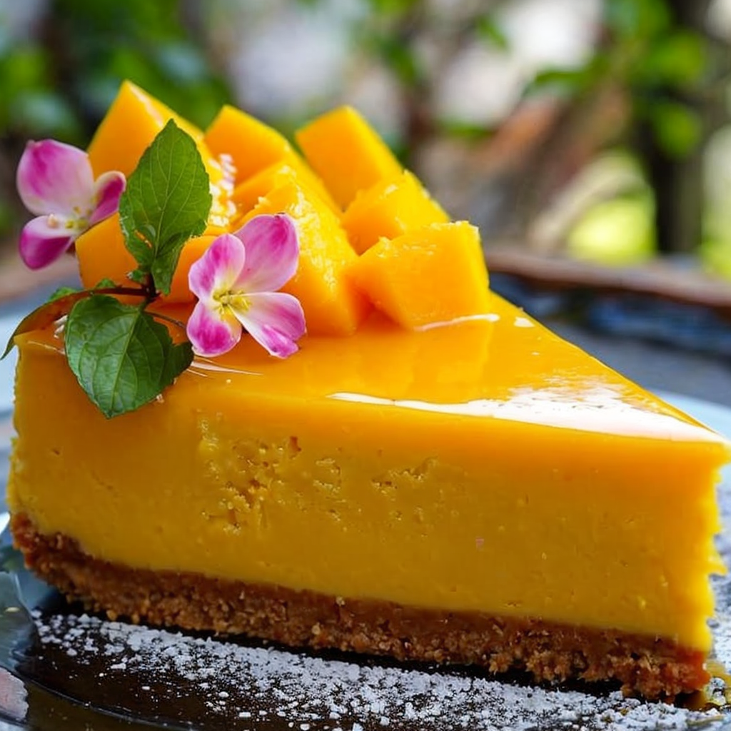 Easy Mango Cheesecake Delight Recipe (No-Bake)