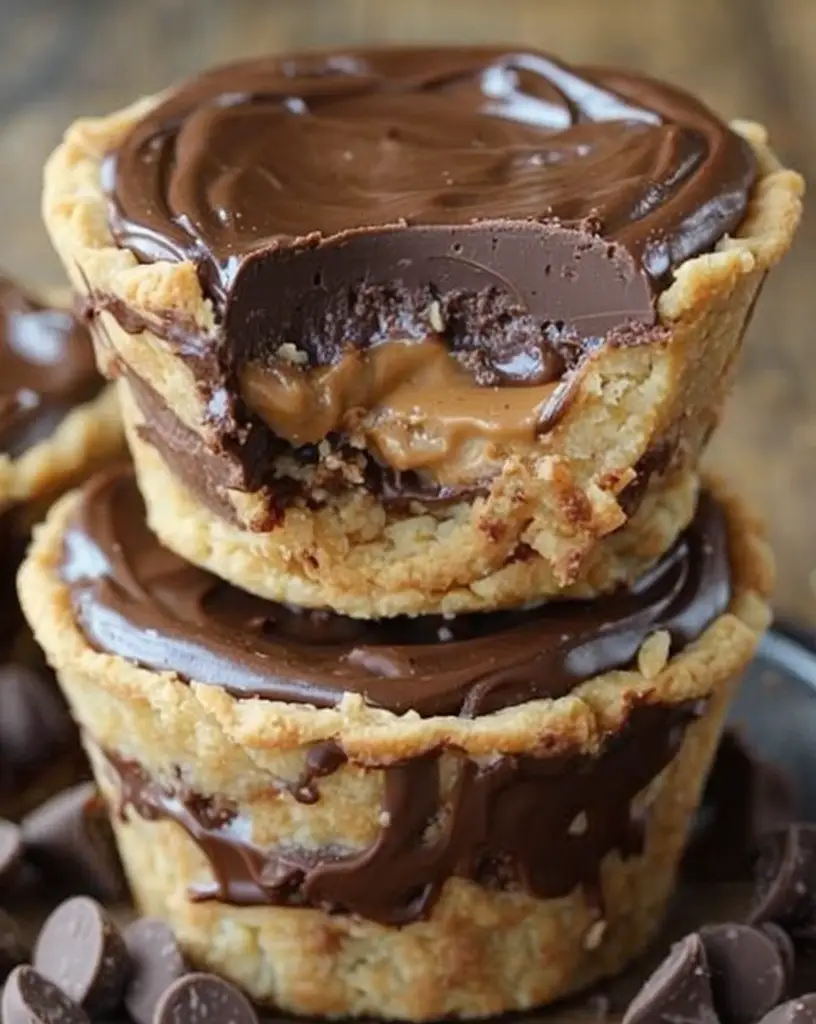 Delight in These Irresistible Mini Chocolate Peanut Butter Pies Today