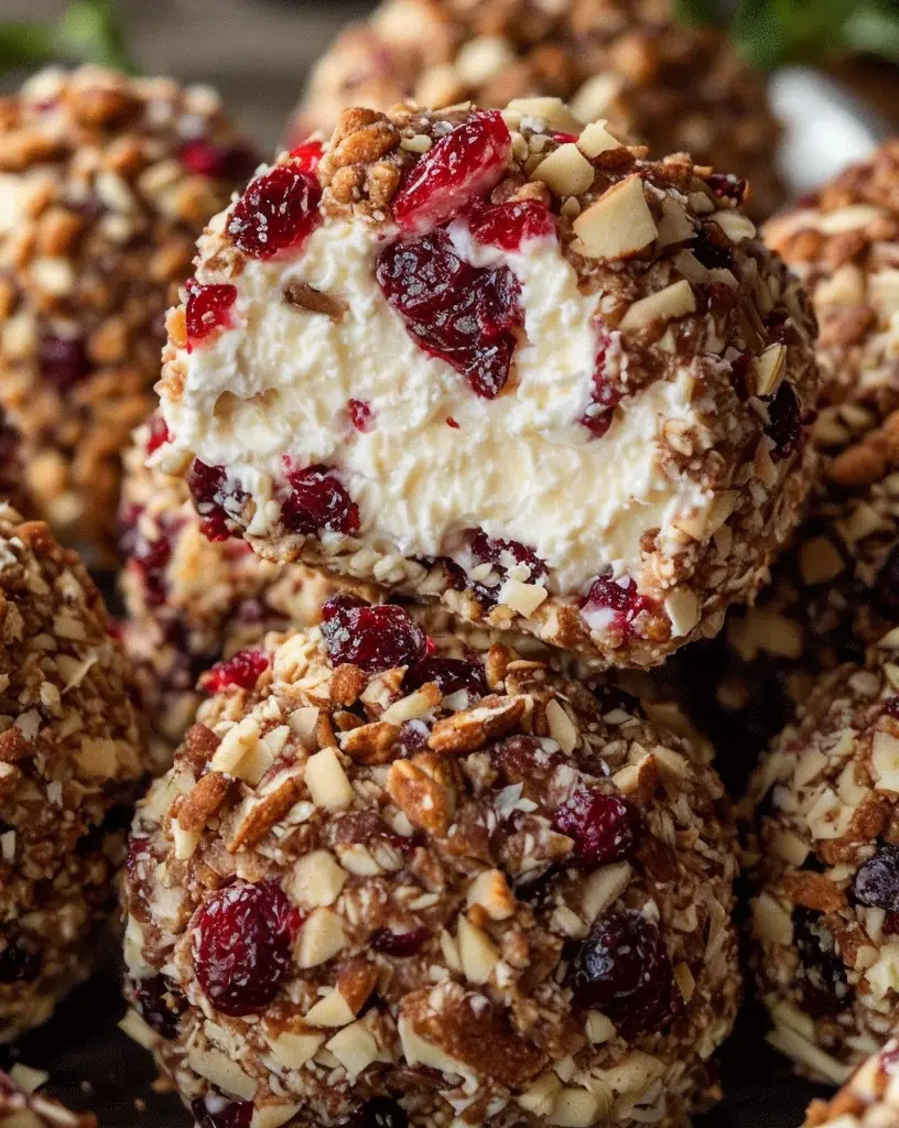 Quick No-Bake Cranberry Cheese Balls – Ready in 30 Minutes