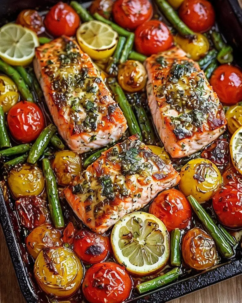 Easy One-Pan Garlic Herb Salmon – Family Favorite 🐟