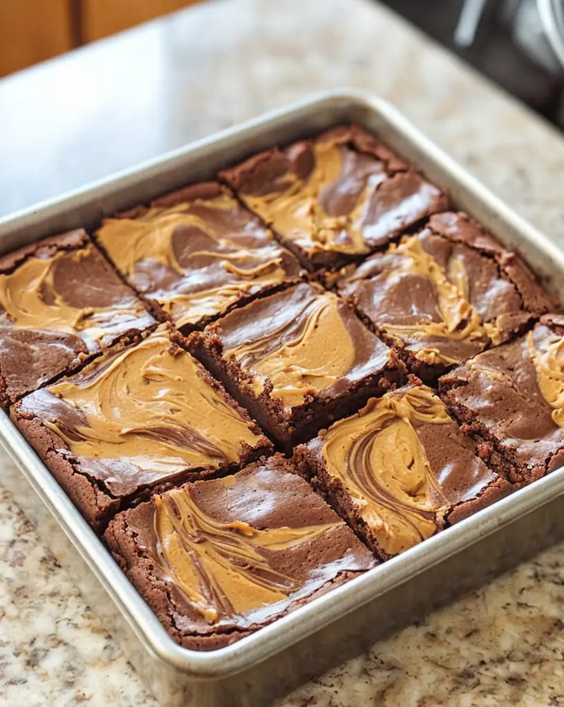 Indulge in Irresistible Peanut Butter Brownies for Sweet Cravings