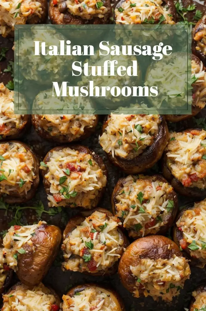 Quick Italian Sausage Stuffed Mushrooms (Ready in 30 Minutes)