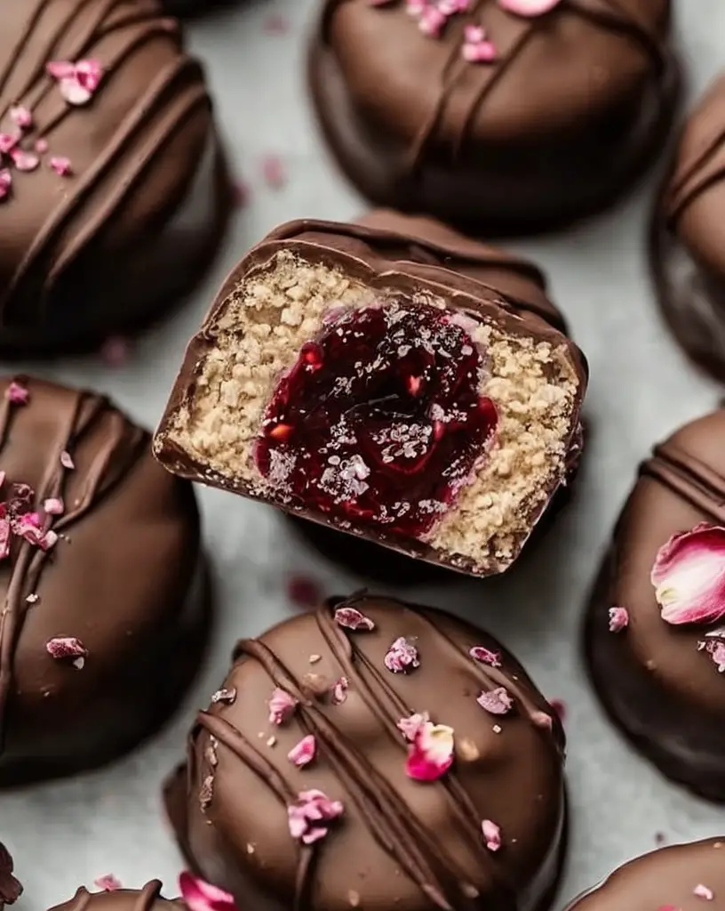 Decadent Raspberry Rose Chocolate Truffles: A Luxurious Sweet Delight