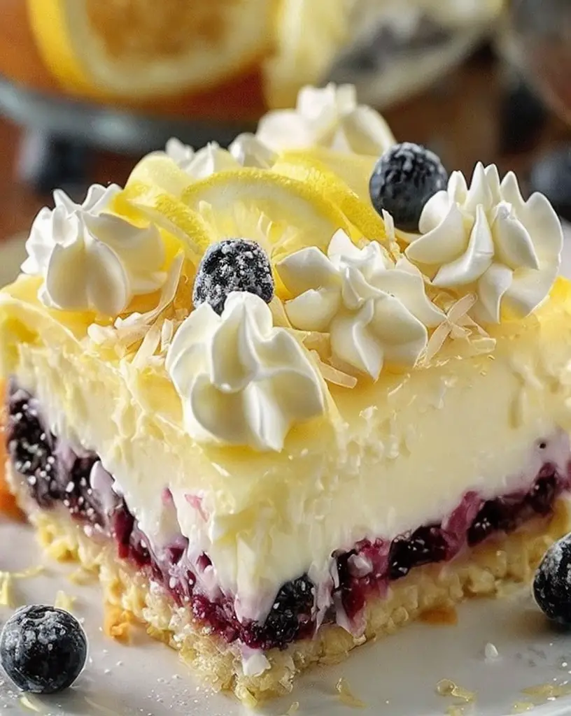 Irresistible Lemon Blueberry Cheesecake Bars: A Refreshing Dessert Delight