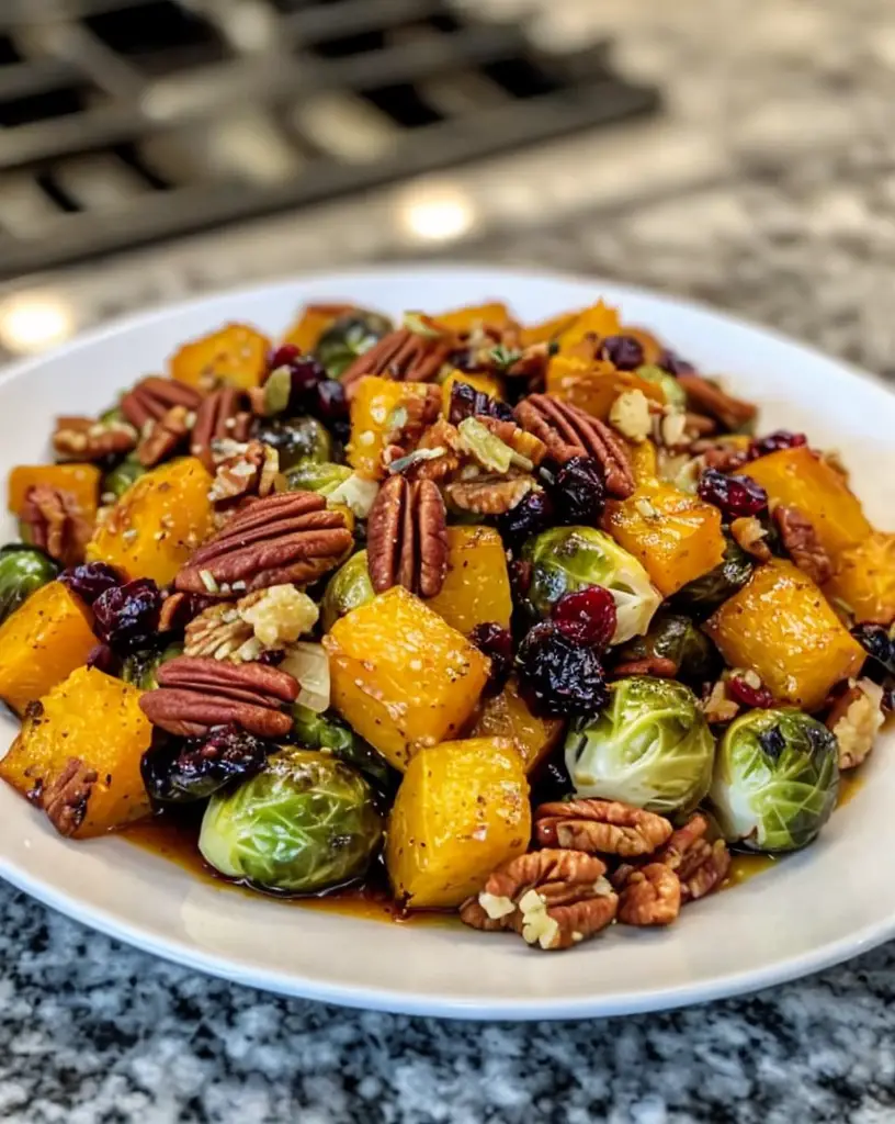 Delicious Roasted Brussels Sprouts & Butternut Squash Recipe