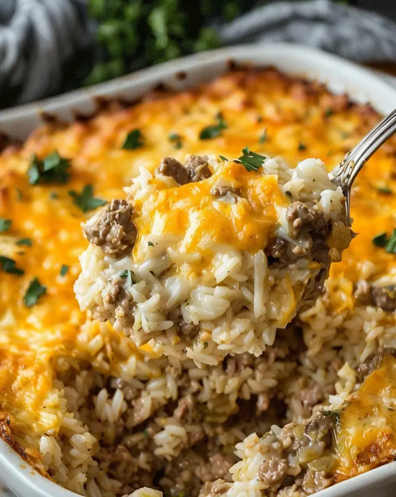 Easy Savory Beef and Rice Casserole – Family Favorite Recipe