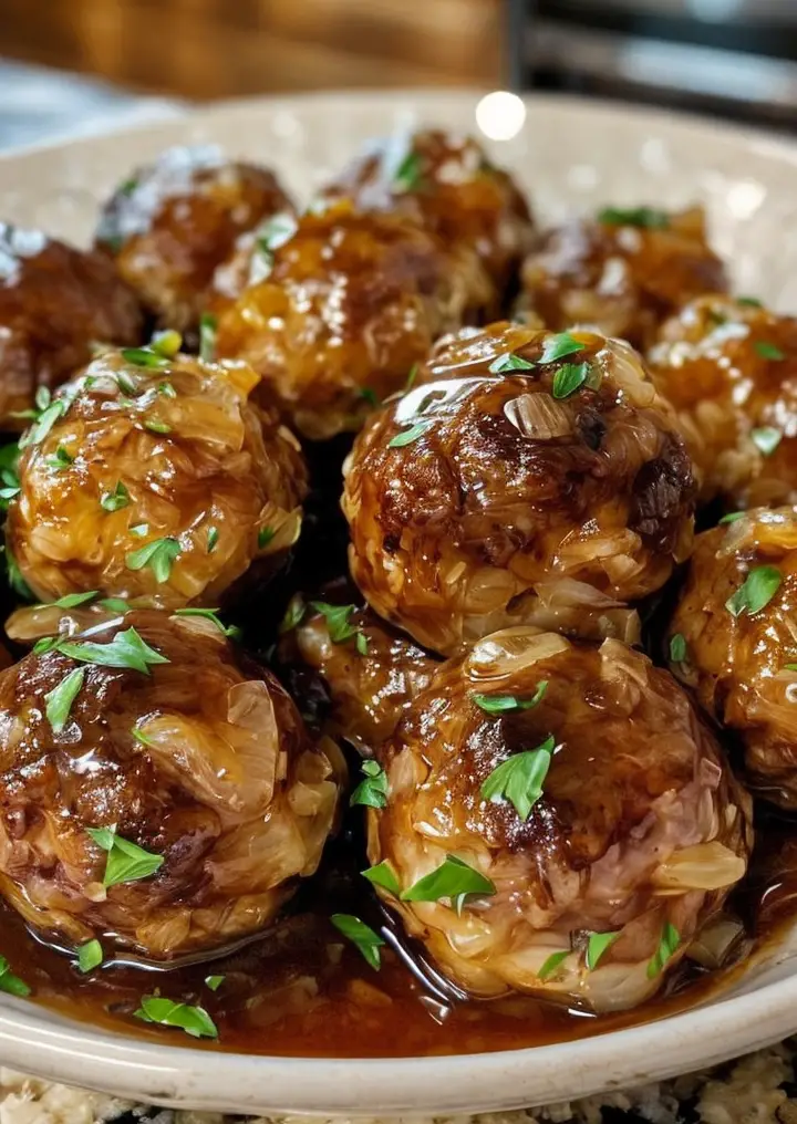 Irresistible Slow Cooker French Onion Meatballs: A Flavorful Feast