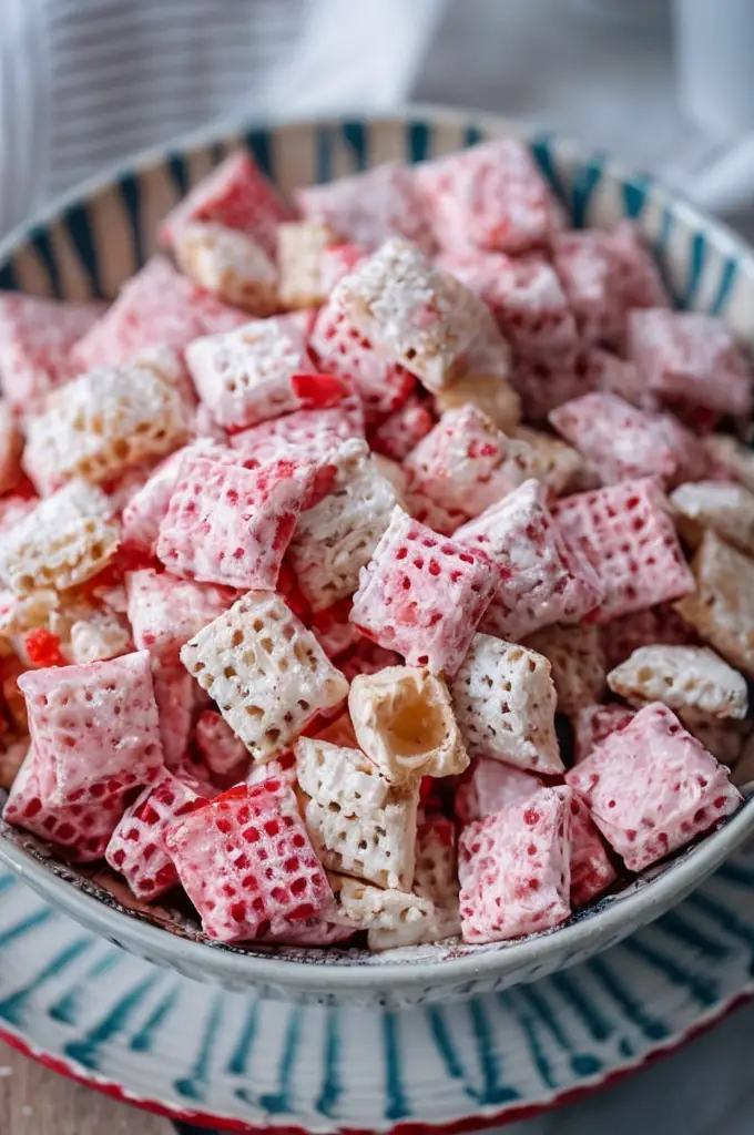 Delicious Strawberry Shortcake Puppy Chow Recipe 🍓🍰