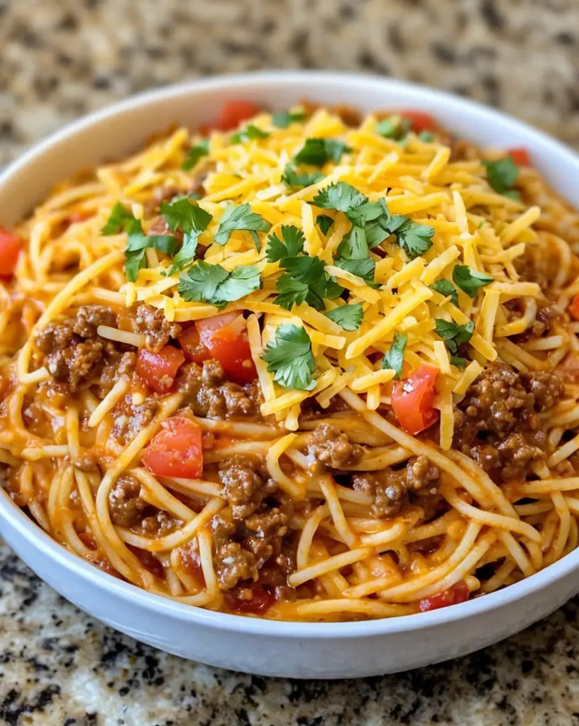 Easy Taco Spaghetti – Family Favorite Recipe