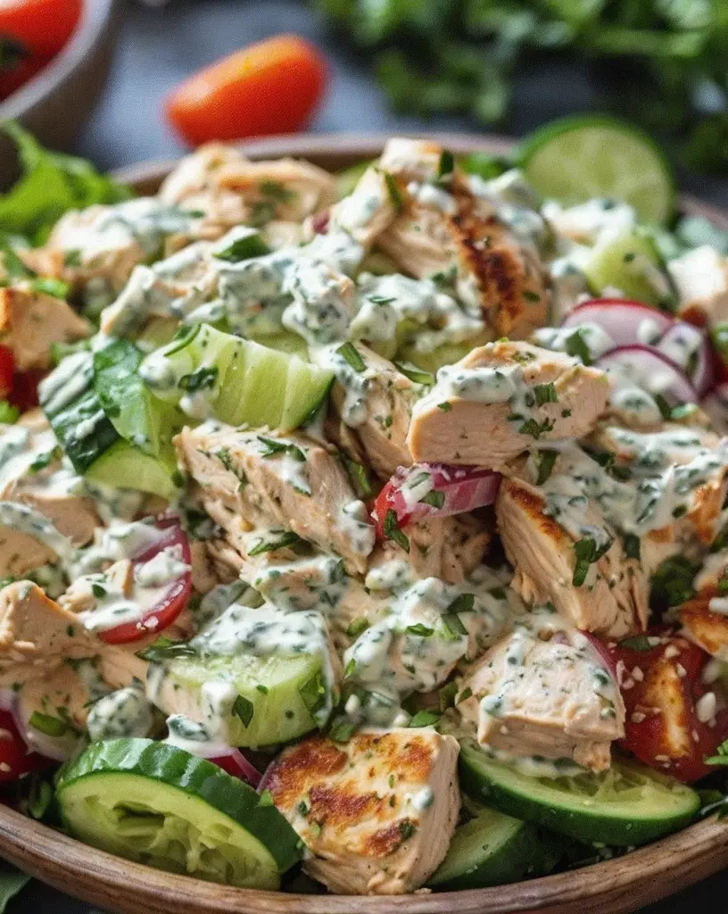 Delicious Tzatziki Chicken Salad Recipe for a Healthy Meal