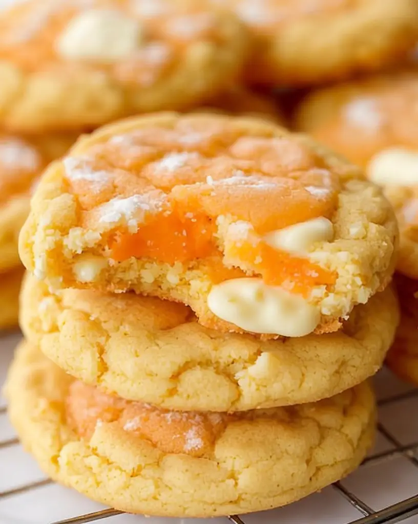 Delicious White Chocolate Orange Creamsicle Cookies Recipe