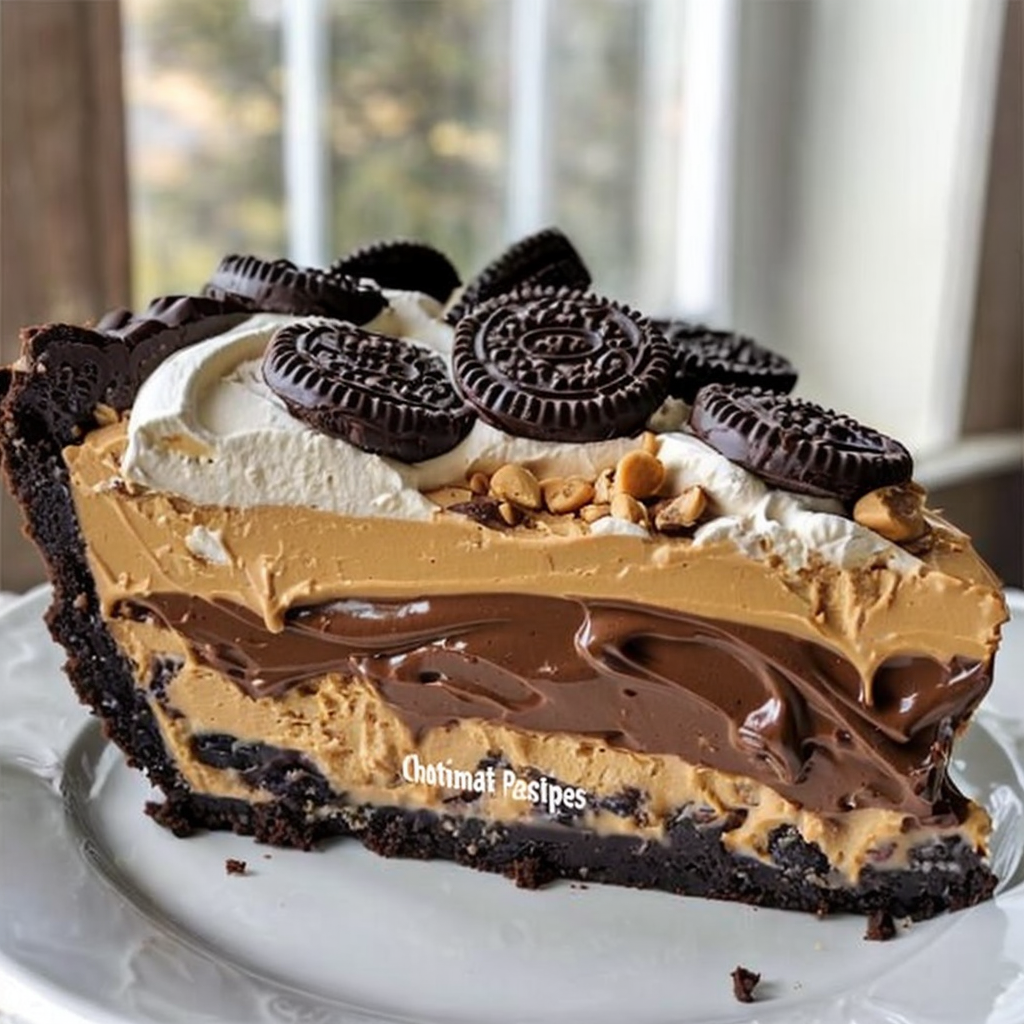 Ultimate Chocolate Peanut Butter Temptation Pie – No-Bake Family Favorite