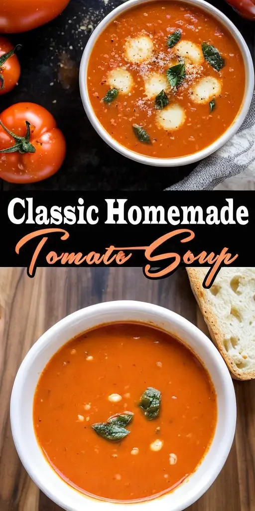 Classic Tomato Soup – Best Comfort Food Ready in 30 Minutes