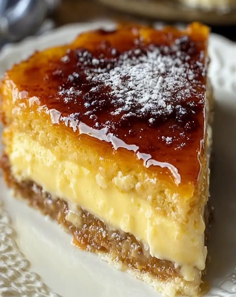 Easy Crème Brûlée Cake – Perfect for Family Dessert