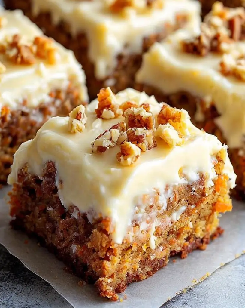 Decadent Carrot Cake Bars – Ultimate Family Favorite