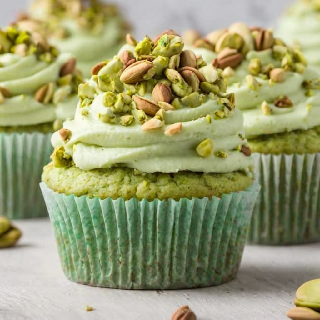 Delicious Homemade Pistachio Cupcakes – Perfect for Any Occasion