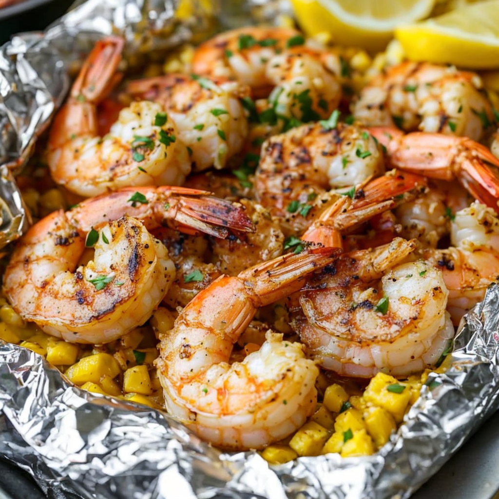 Easy Grilled Shrimp Boil Packets – Ready in 30 Minutes