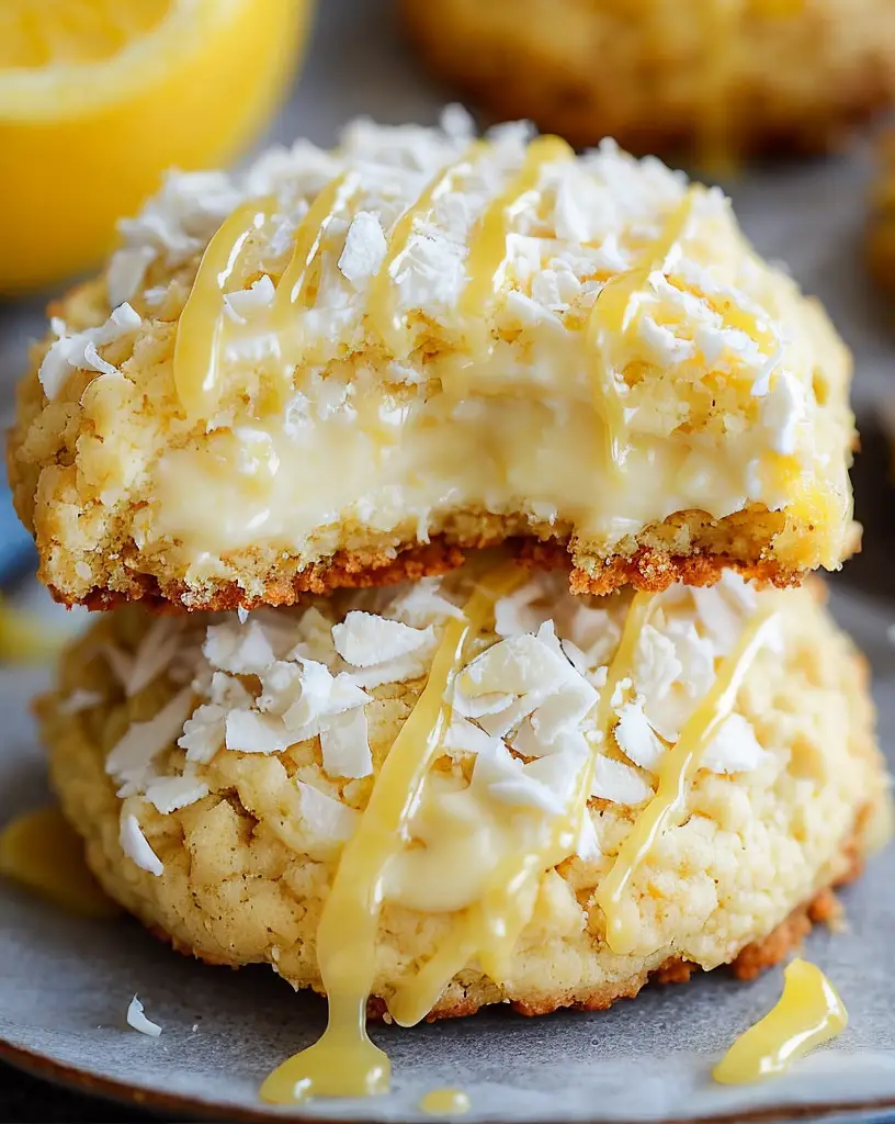 Easy Lemon Coconut Cheesecake Cookies (Ready in 30 Minutes)