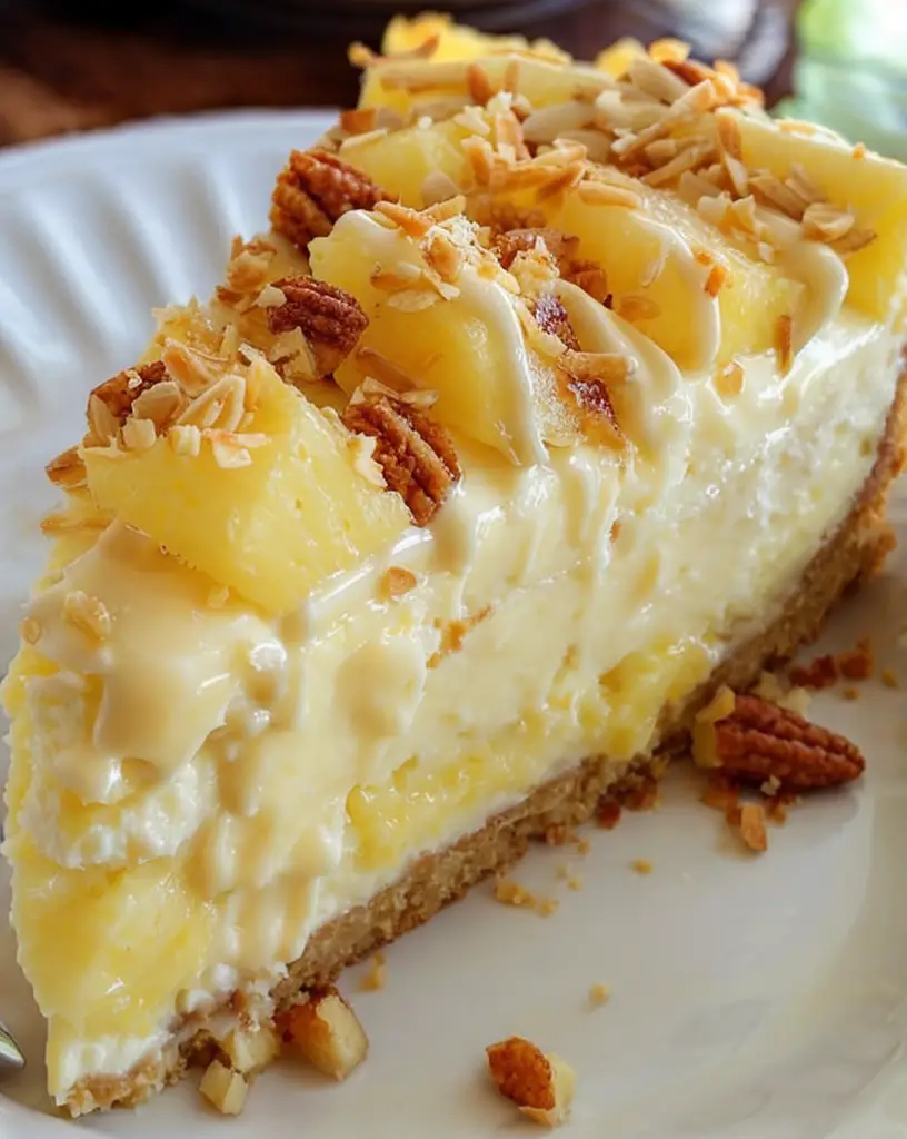 Ultimate Pineapple Cream Cheesecake – No-Bake Family Favorite