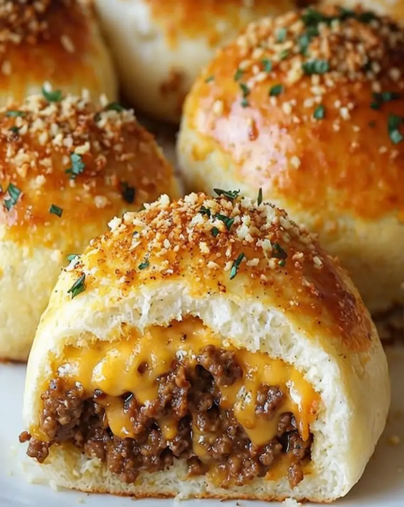 Easy Garlic Parmesan Cheeseburger Bombs – Ready in 30 Minutes