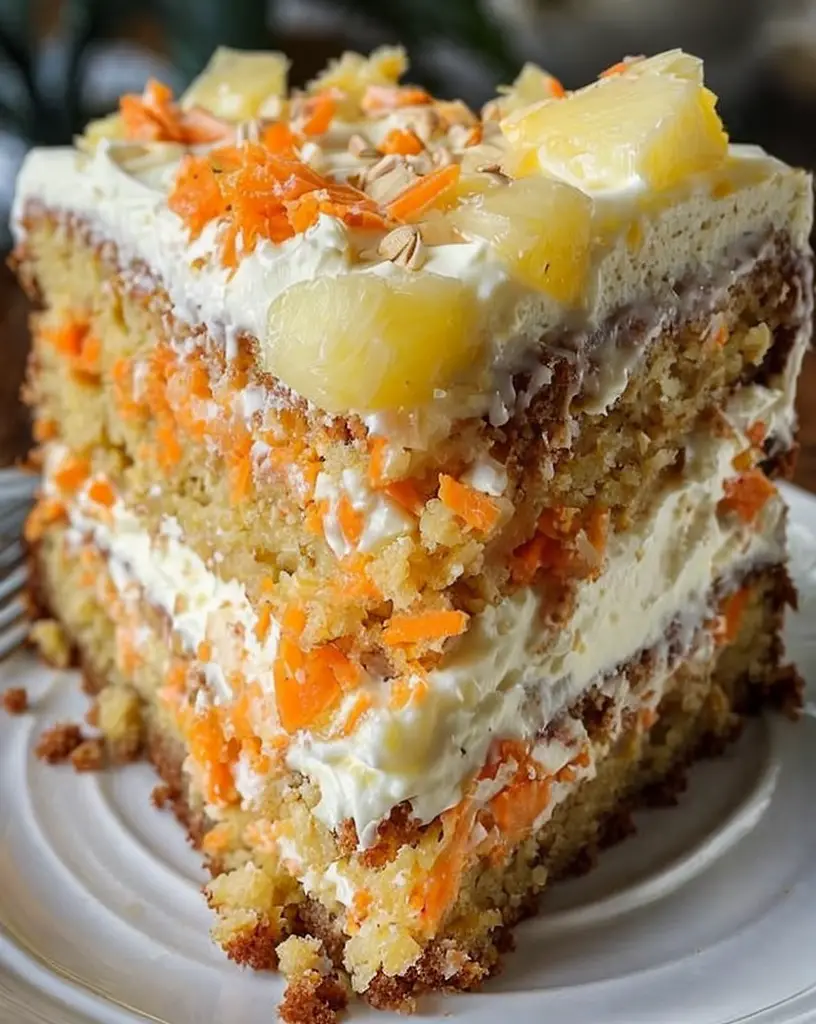 Easy Hawaiian Pineapple Carrot Cream Cake – Family Favorite