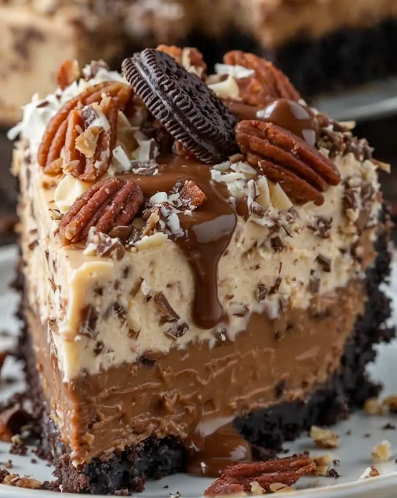 Ultimate No-Bake German Chocolate Cheesecake – Family Favorite