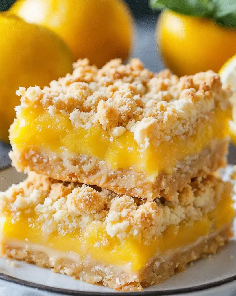 Homemade Lemon Crumble Bars – Easy Family Favorite