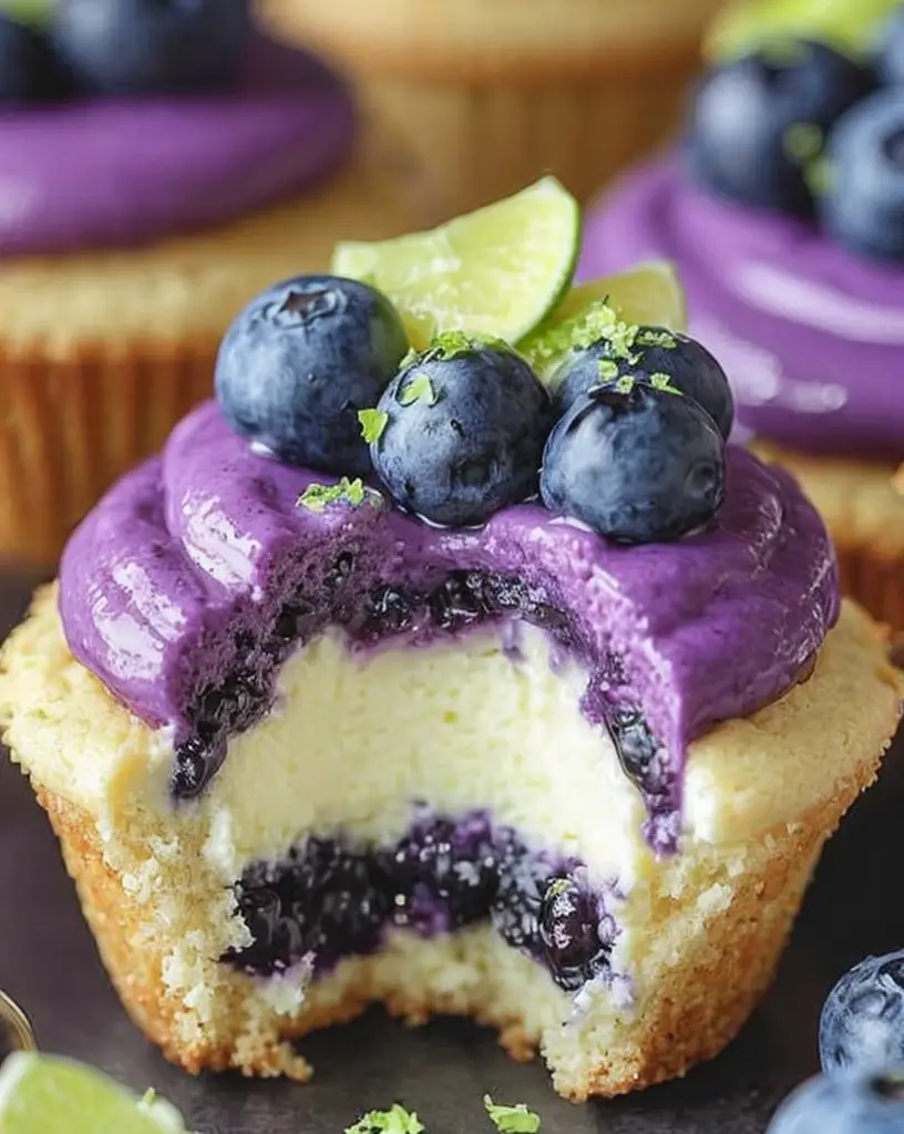 Irresistible Blueberry Lime Cheesecake Cupcakes – Best Recipe for Family Favorites