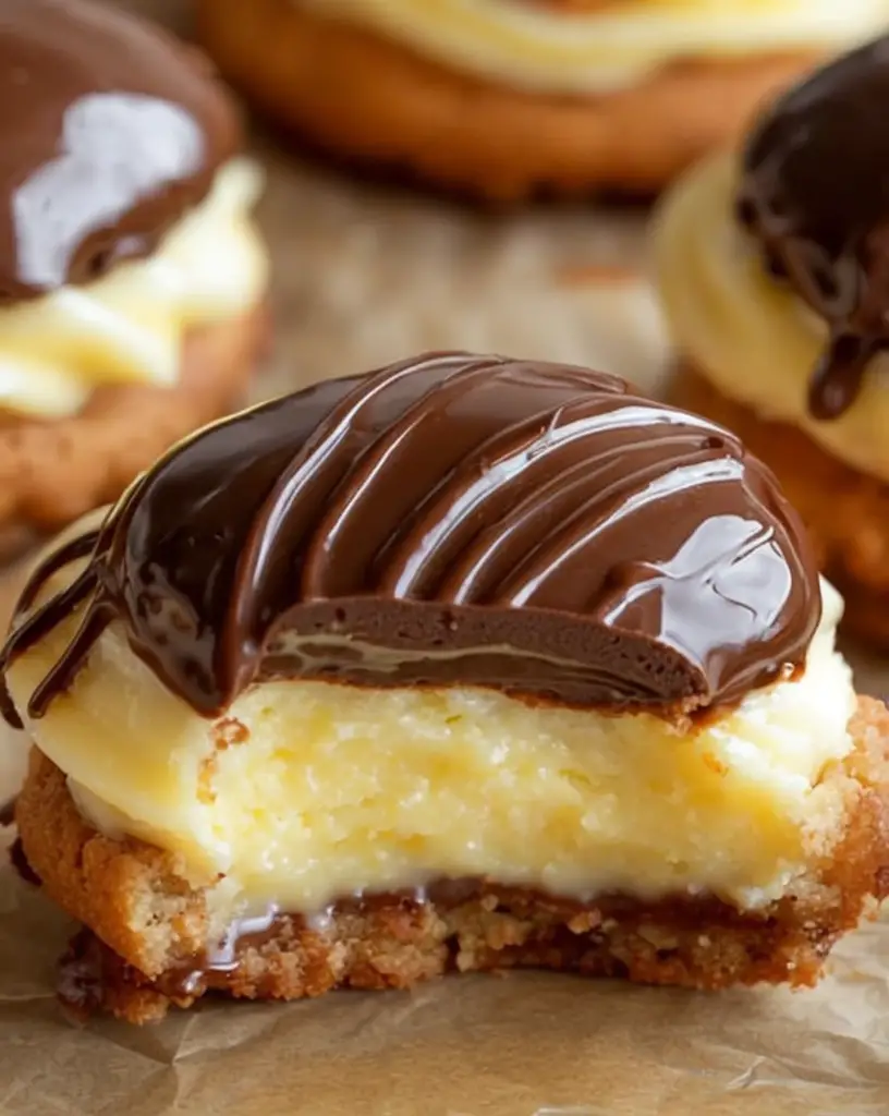 Irresistible Boston Cream Pie Cookie Bites – Best No-Bake Recipe