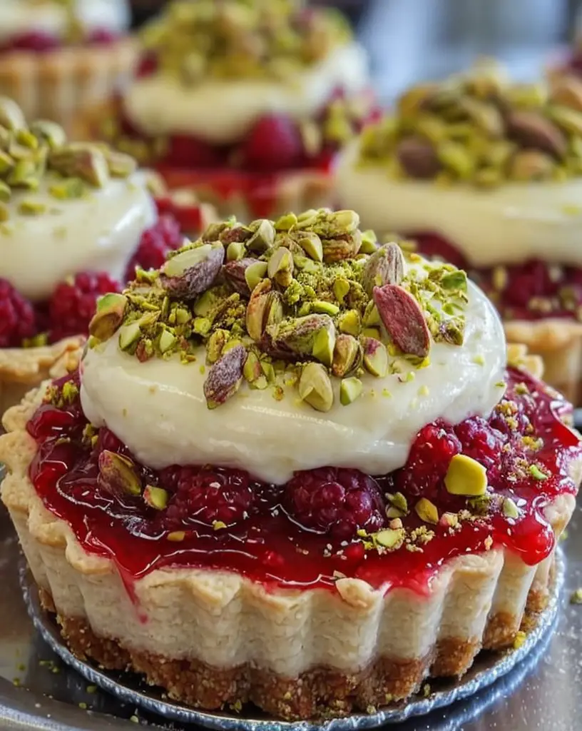 Irresistible Pistachio Raspberry Tartlets – Easy No-Bake Recipe