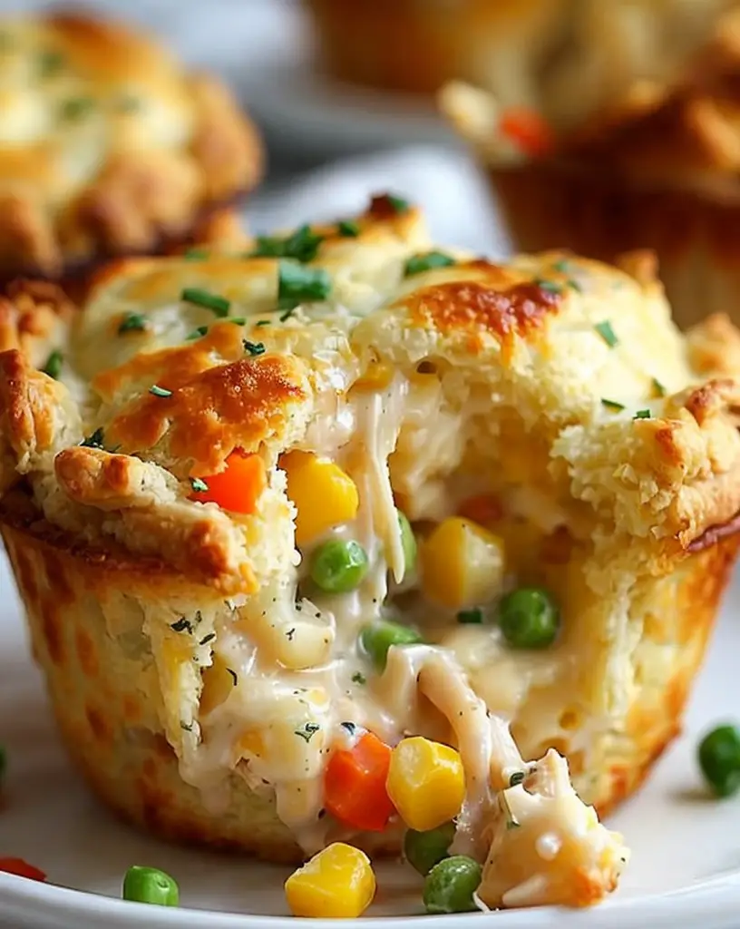 Easy Mini Chicken Pot Pie Muffins – Ready in 30 Minutes