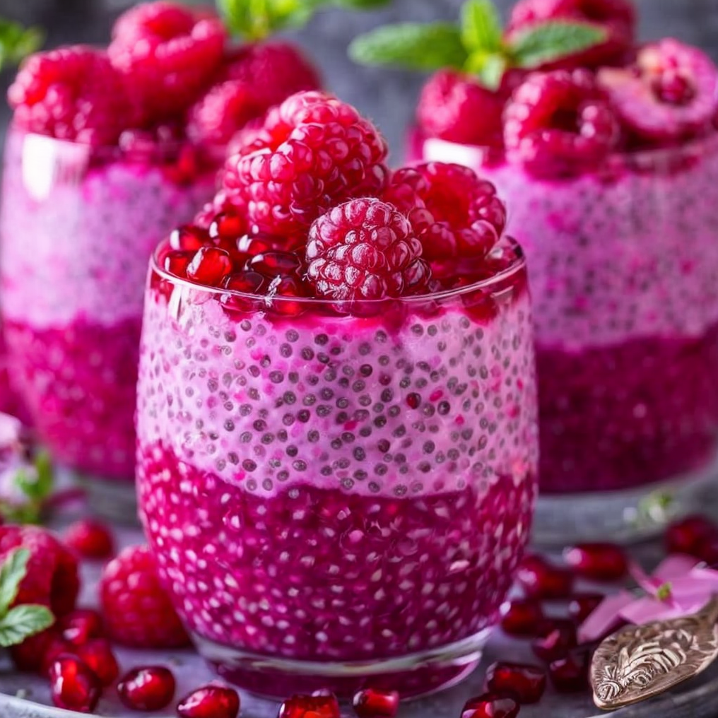 Easy Pomegranate Raspberry Chia – Ready in 30 Minutes