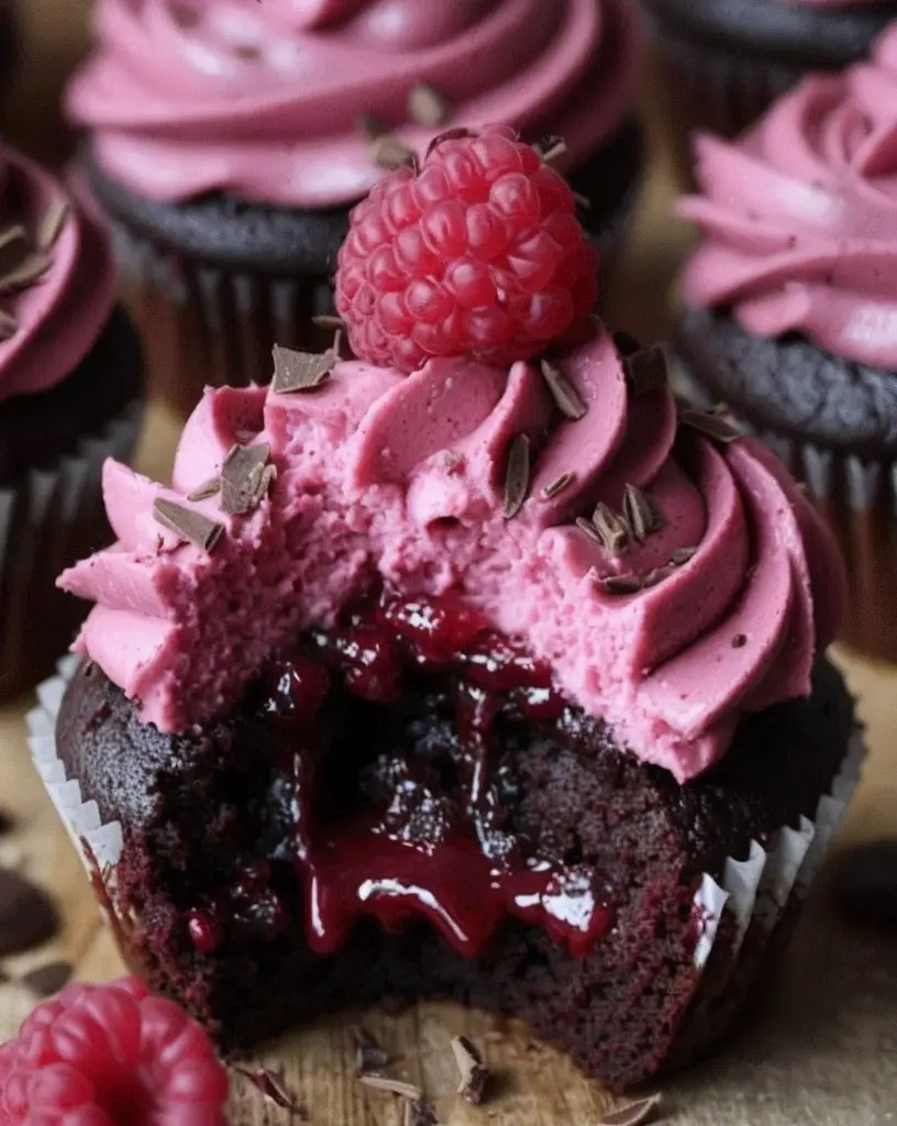 Easy Raspberry Chocolate Lava Cupcakes – Ready in 30 Minutes