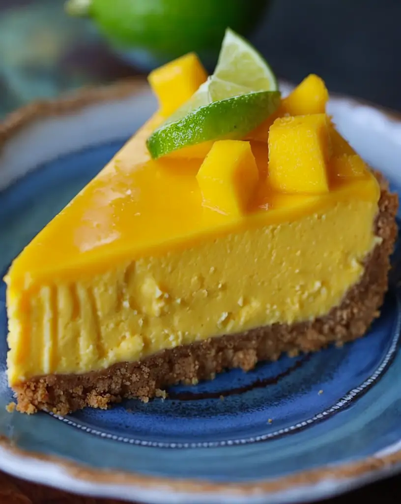 Easy Mango Key Lime Cheesecake – No-Bake Family Favorite