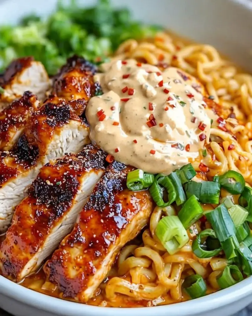 Ultimate Spicy Chicken Ramen Bowl with Creamy Sauce Ready in 30 Minutes