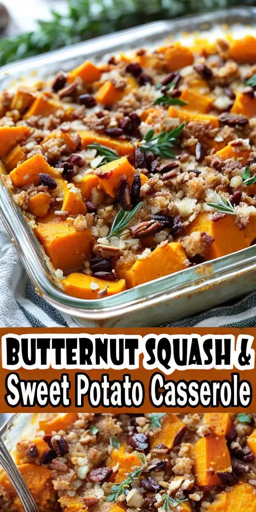 Ultimate Sweet Potato Casserole with Butternut Squash