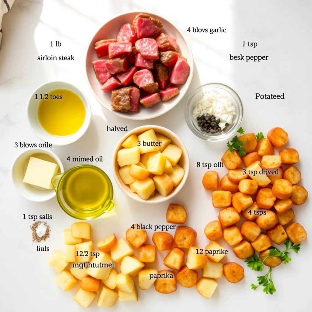 garlic-butter-steak-bites-potatoes