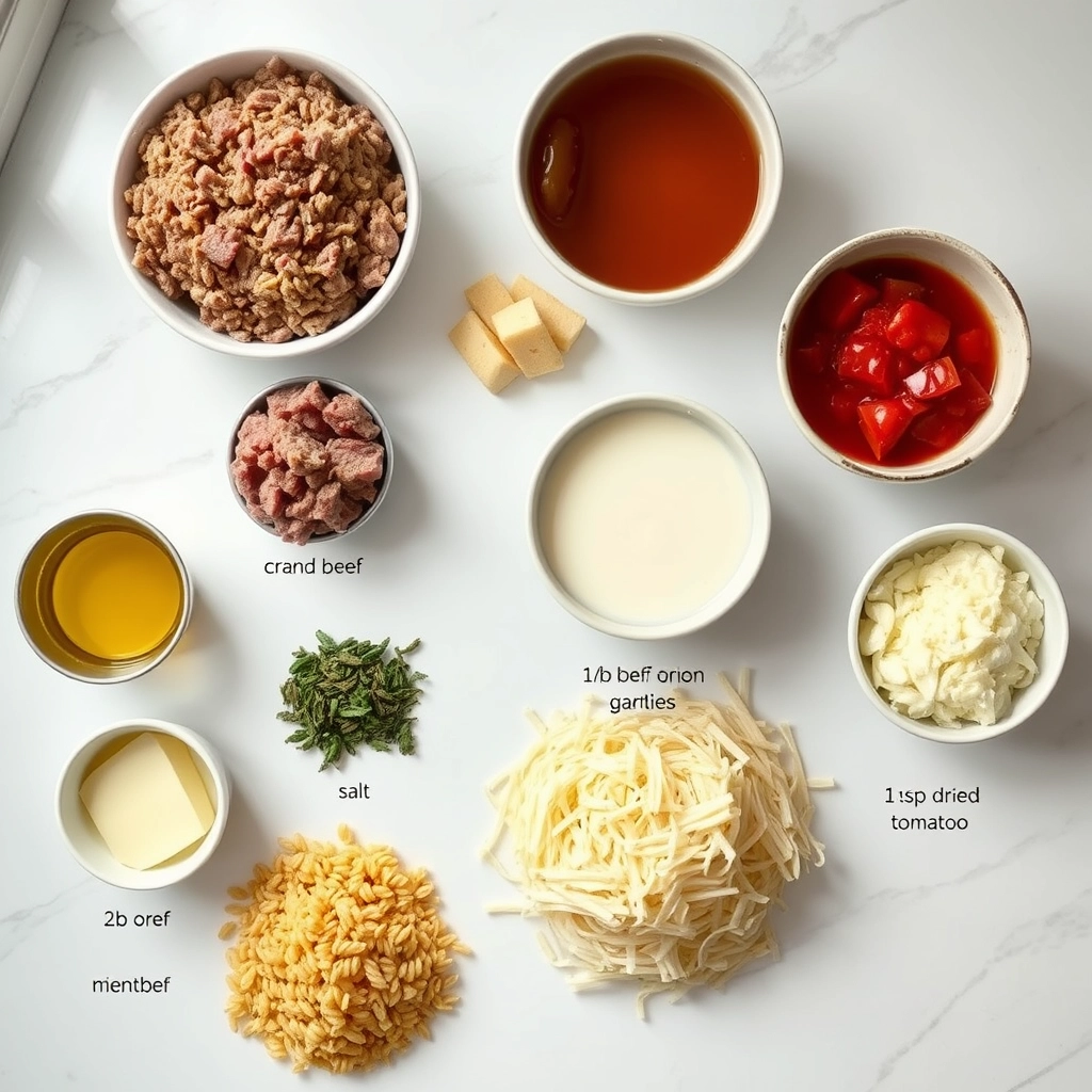 ground-beef-orzo-tomato-cream