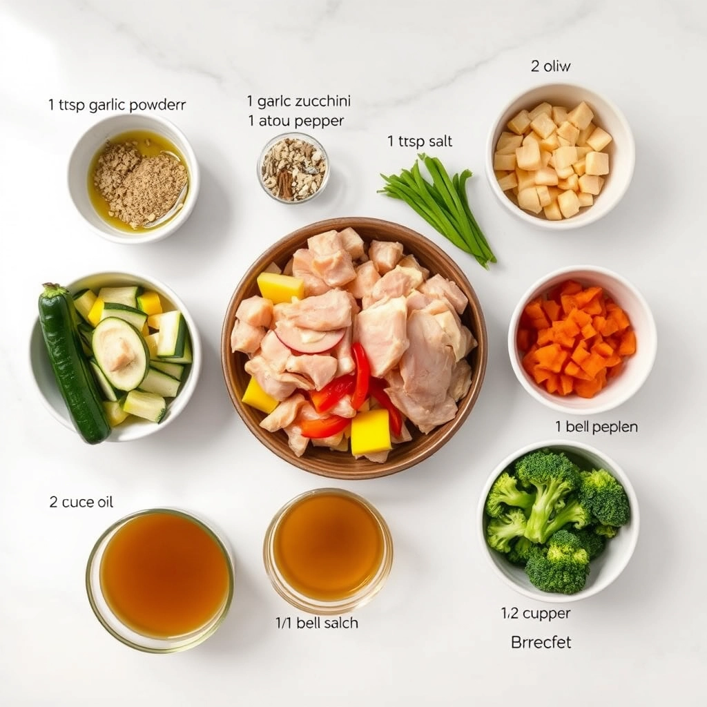 one-pot-chicken-vegetables-skillet